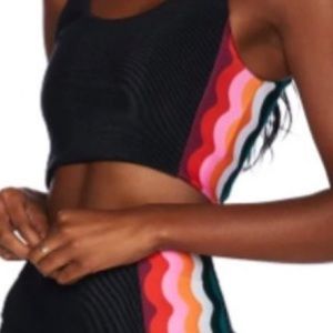 A beach Riot Tropical Wave Sports Bra